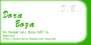 dora boza business card